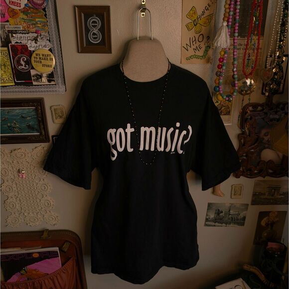 Vintage Got Milk Parody T-Shirt Men's Unisex Large Black Music Band Y2K - Picture 1 of 6